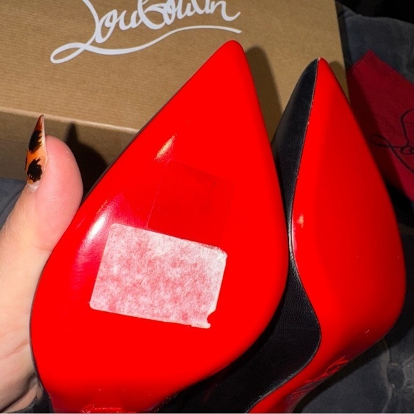 New Size 37 Christian Louboutin O Pigalle Plume 85 Nappa Black Heels - Picture 12 of 16